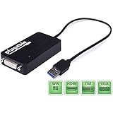 Plugable USB 3.0 to VGA / DVI / HDMI Video Graphics Adapter for Multiple Monitors up to 2048x1152 / 1920x1080 (Supports Windows 10, 8.1, 7, XP)
