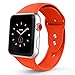 Produktbild Iyou für Apple Watch Armband 38mm/42mm, Weiches Silikon Ersatzarmband Classic Sportarmband für iWatch Apple Watch Series 3/2/1, Edition, Nike + (42MM M/L, Orange)