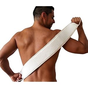 BESTOPE® Natural Loofah Exfoliating Back Scrubber Premium Scrubber Facial Exfoliator Pad - Image 7