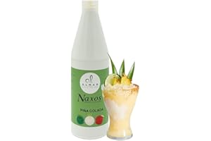 ALMAR GUSTO ITALIANO Almar - Sciroppo Superconcentrato per Granita, Gusto Pina Colada, Da Usare Con Base Granita Naxos, Ideale per Bar, Chioschi e Uso Domestico, Senza Conservanti, Bottiglia da 1kg