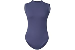 ROYAL SMEELA Ärmellos ballett trikot erwachsene stehkragen ballettbody damen ballerina trikots rückenfrei balletttanzbody balletttanztrikot frauen tanzen body