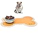Produktbild petacc Tiernahrung Matte praktischer Futtermatte Knochenform Hundefutter Pad Tragbare Füttern Pad für Hunde und Katzen, M