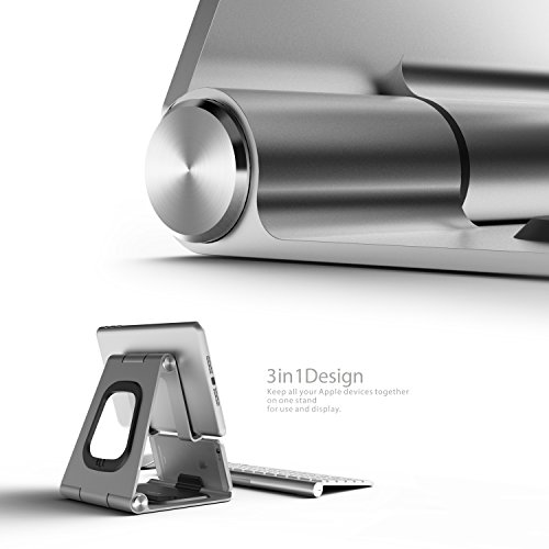 HAVIT HV-CH019 Laptop Ständer Halterungen, 3 in 1 Portable Laptopständer, geeignet für Macbook Air, Laptops /Notebooks /Tablets usw (Silber) - 3