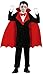 Produktbild Foxxeo Vampir Kostüm für Kinder GRAF Dracula Umhang Jungen Cape Halloween Gr. 98 - 146, Größe:122/128