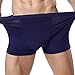Produktbild Swallowuk Herren Unterwäsche Übergröße Slips Shorts Beutel Modal Unterhose Boxershorts,6XL,3PCS (Blau)