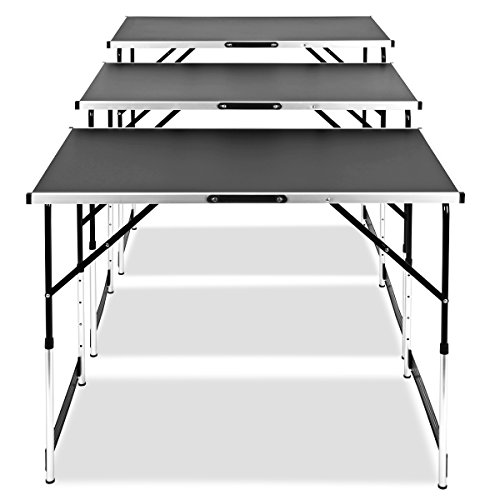 INXX 30303 Alu-Mehrzwecktisch 3-teilig 100cm x 60cm Tapeziertisch - 2