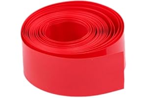 DAW21ONLINESHOP Gaine thermorétractable 2:1 1 mètre, différentes tailles au choix Couleur Rouge 3/4" 20mm/10mm