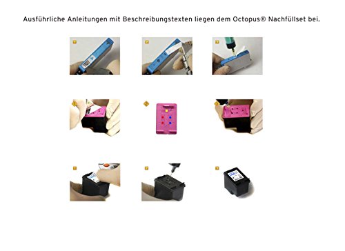 Nachfüllset für HP 300, 301, 350, 364, 901, 920 Druckerpatronen schwarz pigmentiert 100 ml für HP Photosmart C 4690, C 4610, Deskjet D 5660, Envy 120 E-ALL-IN-ONE, Envy 121 E-ALL-IN-ONE, non-OEM - 4