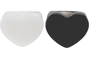 Holibanna 2 Piezas de Anillos de Acrílico Grueso en Forma de Corazón Anillo de Dedo Vintage Anillo de Joyería Anillos para Chicas Adolescentes Mujeres Vacaciones de Playa Decoración de