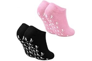 HOMIRTY Calzini Idratanti,2 Paia Calzini Idratanti per Piedi,Calzini in Gel Idratante Morbidi Idratanti,Calzini in Silicone,per la Cura dei Piedi delle Donne,Riparare i Piedi