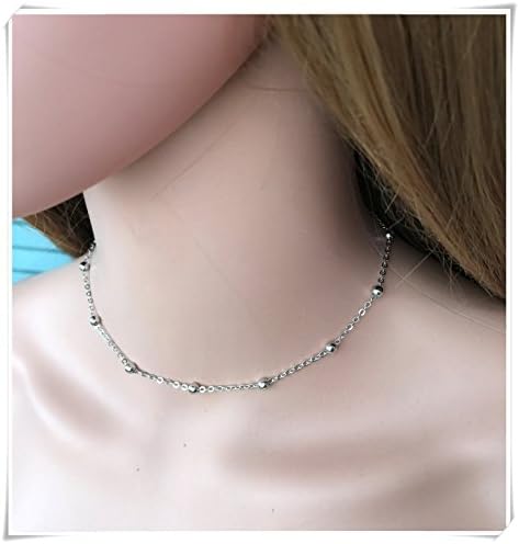 Silver Chic Satellite Chain Tiny Necklace Bracelet