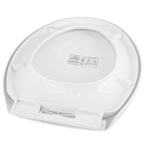 VILSTEIN© WC-Sitz mit Absenkautomatik, WC Deckel Toilettendeckel, Antibakteriell beschichtet, Soft-Close für Sitz und Deckel, inkl. Universal Befestigungs-Set, weiß, VS-ZT13V2 - 6