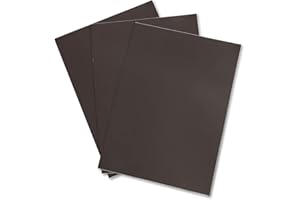 ZADAWERK® Lamina magnetica - 1,2 mm - DIN A4-3 pezzi - autoadesiva, magnetica - nera - crea magneti per il frigo - decora, ordina e organizza