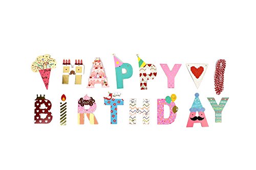 2 Meter Happy Birthday Girlande - Kinder Geburtstag Dekoration Geburtstagsparty Dekor