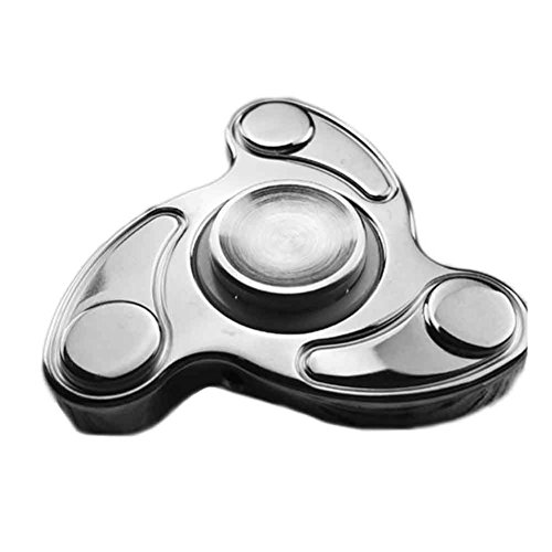 Wangyue New Style High Speed Tornado Fidget Hands Spinner Relieves Stress And Anxiety for Children and Adults Silver Wangyue New Style High Speed Tornado Fidget Hands Spinner Relieves Stress And Anxiety for Children and Adults Silver