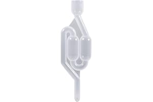 GLOGLOW Soupape d'échappement en plastique à sens unique Soupapes scellées à l'eau pour la maison de la famille Brew Bière Boisson Raisin de vin fermentation Clapet à vin Accessoires de brassage
