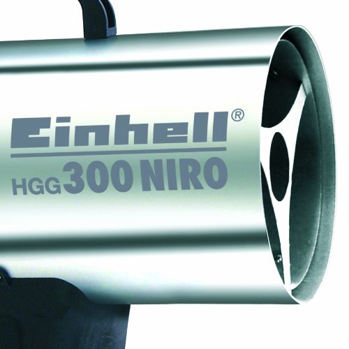 Einhell Gas Heizgebläse HGG 300 Niro (Heizleistung bis 30 kW, 500 m³/h Luftdurchsatz, für handelsübliche Gasflaschen, rostfreies Stahlblech Gehäuse, Piezozündung, Druckregler) - 3