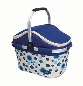 Collapsible Picnic Cooler Basket in Blue