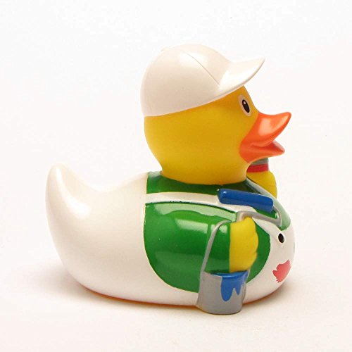Quietscheente Maler Ente, Gummiente, Quietscheentchen, Badeente, Quietsch Ente, Sammelfigur, Gummi Bade Spielzeug, LiLaLu, 2062 - 2