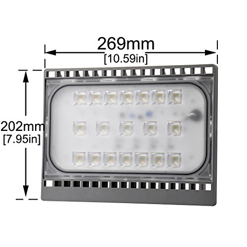 Bonlux 50W LED Fluter 3000K Warmweiß Super Helle wasserdichte LED Scheinwerfer Außenleuchten mit 76*2835 SMD für kleine Billbord, Fassadenbeleuchtung, architektonische Beleuchtung, Sicherheitsbeleuchtung, Rasen - 2