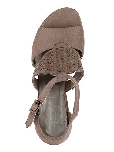 Damen Sandalette mit dekorativen Ziersteinchen by Liva Loop - 5
