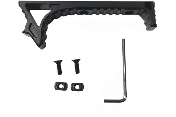 APLUSGEAR 4 Colours Aluminium Linkage Curved Angled Foregrip for M-Lok Compatible Handguard Systems