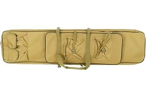 LUVODI Torba na broń Rifle Case karabinek z podwójną kieszenią i 5 akcesoriami torba 100/120 x 30 cm