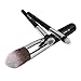 Silking 10pcs Professional Makeup Brush Set Eyebrow Shadow Cosmetic Brush Tool Kit (Silver/ Black)