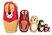 Produktbild Happy Cherry 6 Stück Handgemachte DIY Hölzerne Russische Verschachtelungs Puppen Geschenk Traditionelle Russische Nesting Wishing Puppen Tier Set Matroschka Tier Matroschka 14.5 * 5.8 CM