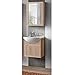 Produktbild Badmöbel 3 tlg Set 'Livia 50' Badezimmerschrank Waschbecken 50cm Sonoma Eiche