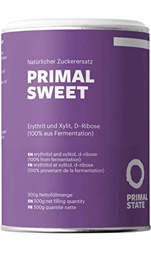 Natürlicher Zuckerersatz | mit Xylit & Erythrit & Ribose | kalorienreduzierte Zuckeralternative | vegan, glutenfrei & zahnfreundlich | 500g Dose