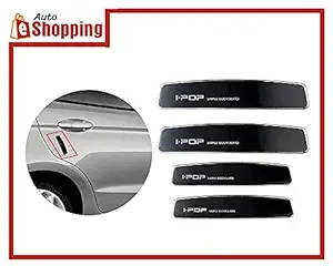 Auto E-Shopping IPop Car Door Guard with Adhesive Tape for For All Cars UniversalBlack Color 4 Pieces