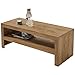 Produktbild WOHNLING Couchtisch Massiv-Holz Akazie 110 cm breit Wohnzimmer-Tisch Design dunkel-braun Landhaus-Stil Beistelltisch Natur-Produkt Wohnzimmermöbel Unikat modern Massivholzmöbel Echtholz rechteckig