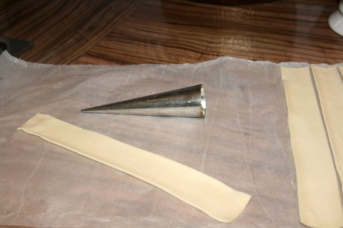 Schillerlockenform Sahnerollrn Trubotschki Backform Hörnchen Cremmrollen Schaumrollen 20 St - 2