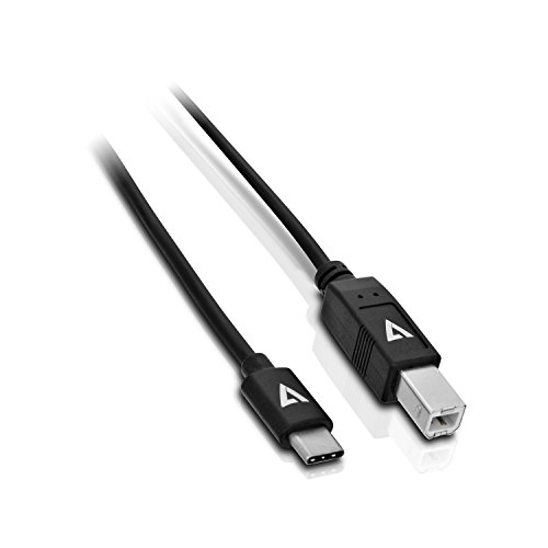 USB2 B To usb-c Cable 2 m black