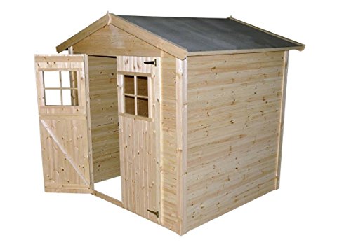 Preisvergleich Produktbild Geräteschuppen Amstetten - 2,06 x 2,06 Meter aus 16mm Blockbohlenhaus