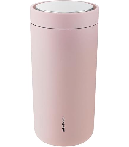 Stelton Keep Cool Thermosfles, dubbelwandige thermosfles, modern design, thermobeker voor water, warme en koude dranken, koffie en thee, 0,6 liter, donkergoudzwart