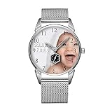 Mode wasserdicht Uhr minimalistischen Persönlichkeit Muster Uhr -238. Anpassbare ihre Fotouhr
