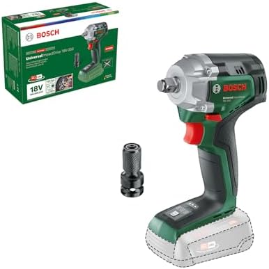 Bosch Avvitatore a massa battente a batteria UniversalImpactDrive 18V-350 (Serraggio e fissaggio potente per le costruzioni; coppia max.: 350 Nm; adattatore esagonale; 18 Bolt System; senza batteria)