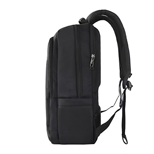 Slotra Laptop Rucksack 15,6-17 Zoll Wasserabweisend Reisen Outdoor Mordern Rucksack Schwarz - 9