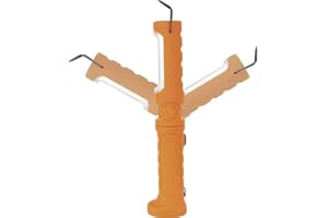 KUNZER PL-023.2 ORANGE Arbeitslampe – COB-Technik Werkstatt-Taschen-Leuchte mit 300lm Lichtstärke und 10h Leuchtdauer