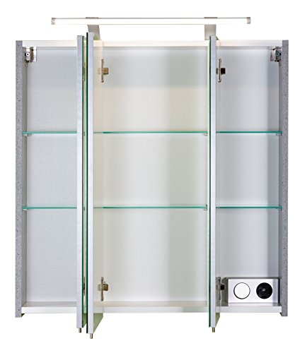 Schildmeyer 127398 Spiegelschrank, 70 x75 x 16 cm, steingrau - 3