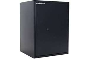 Rottner Power Safe 600 IT Furniture Safe S2 with double-bitted lock, light fire protection, adjustable shelf, separately lockable inner safe, cylinder lock, including anchoring material