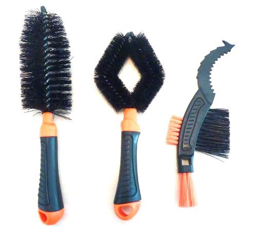 MQ 3er Set Rad Fahrradbürste Zahnkranzreiniger Bürsten Kettenreiniger Rahmenbürste