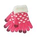 Produktbild HITOP Fashion Niedlich Deluxe Touch Handschuhe Gloves für Mann / Frau Touch Screen Liebhaber Sterne Herz Smartphones Funktion - Eine Vielzahl von Farben (Pink (Frauen))