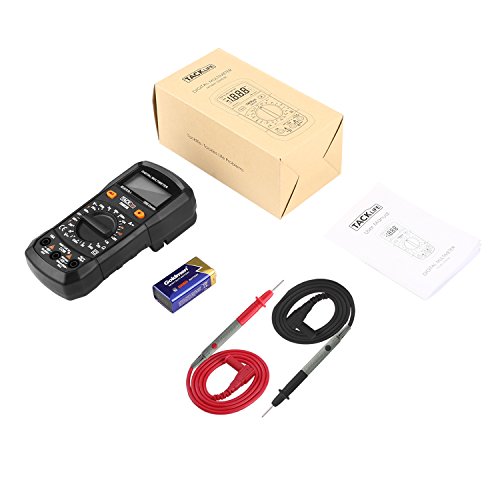 Tacklife DM03B Klassisches Digital Multimeter(Spannungsmesser, Stromprüfer, Widerstand, Temperaturmessung)Multitester mit Hintergrundbeleuchtung - 8