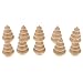 Produktbild UEETEK 10pcs DIY Holz Weihnachtsbaum Puppen Handwerk Party liefert Tortenaufsätze für Weihnachten Party Dekoration