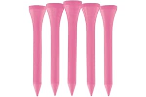 TH GOLF Lot de 100 tees de golf en bambou | Plusieurs couleurs et tailles | Tees de golf Castle | Tees de golf standard | Tees de golf en bambou respectueux de l'environnement et durable