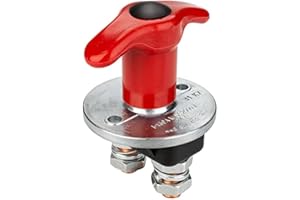 Jtron Battery Isolator Switch, 12-24V 250A Automotive Car Battery Cut Off Switch for Car, Vehicle, RV and Boat (On/Off)