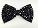 SystemsEleven Girl Ladies Fashion Shining Brand New Diamante Crystal Bow Hair Clip Size Medium (Black)